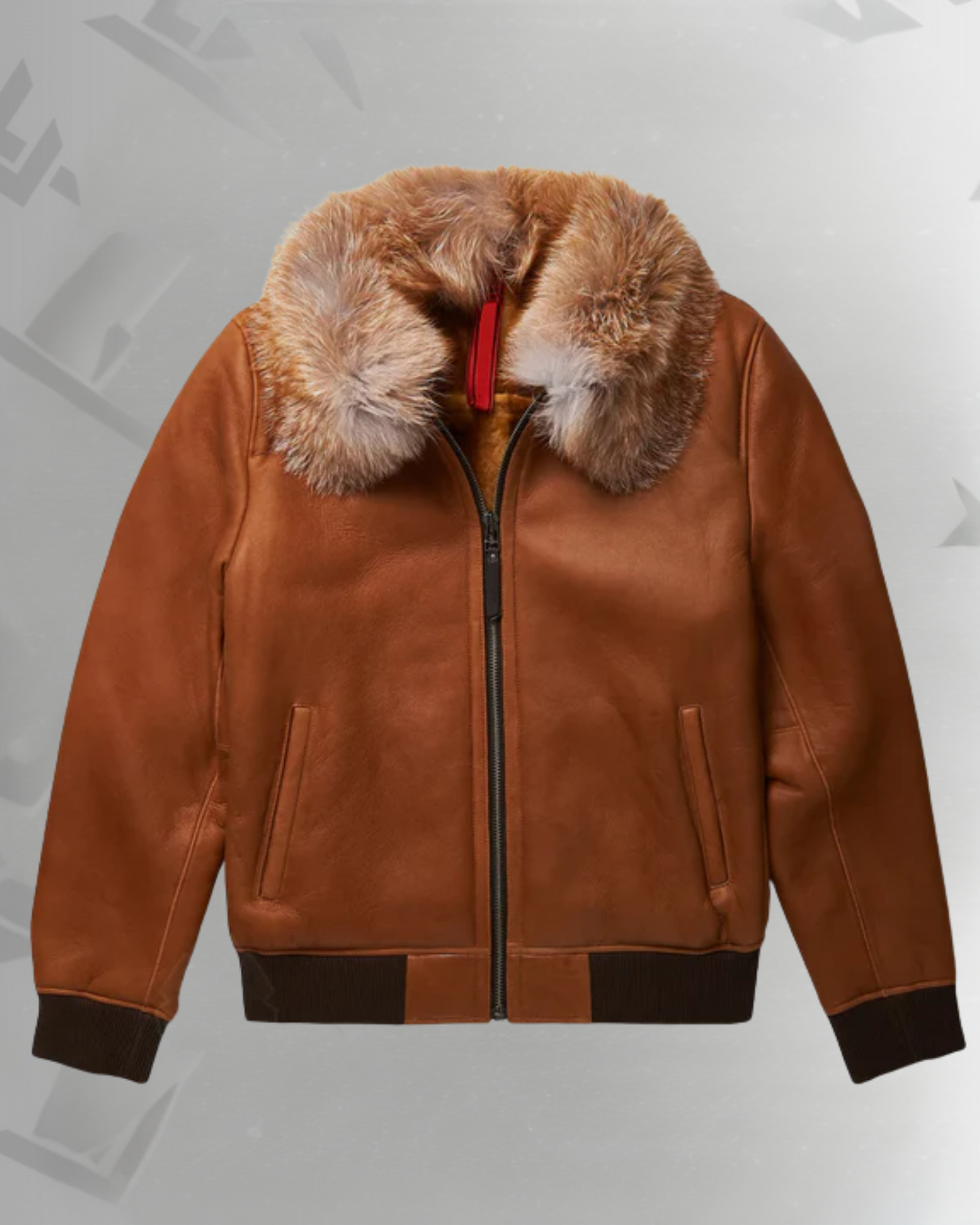 Men's B3 Brown Flying Aviator Shearling Bomber Jacket