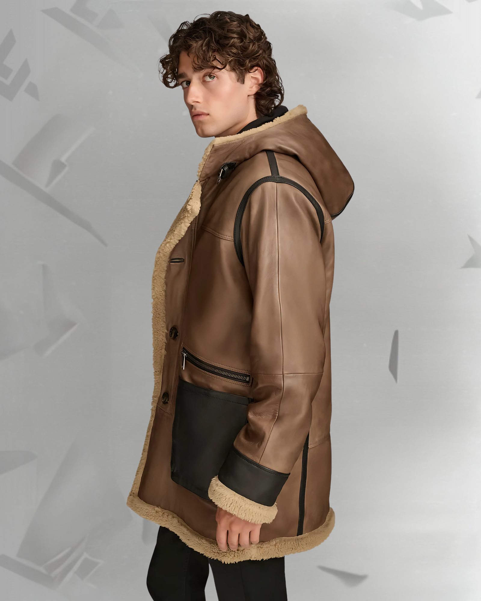 Logan Faux Shearling Coat|