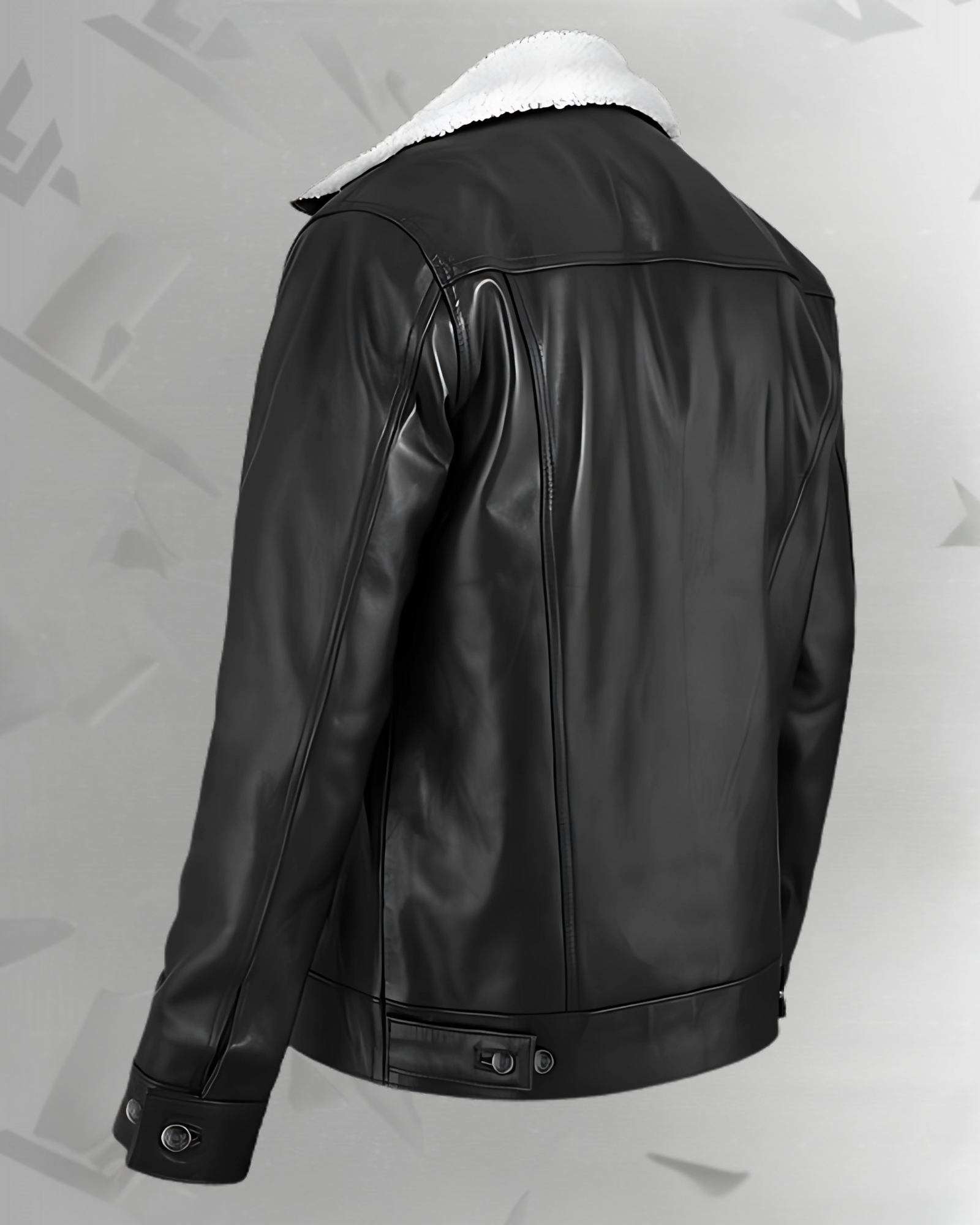 Leather Sherpa Jacket|