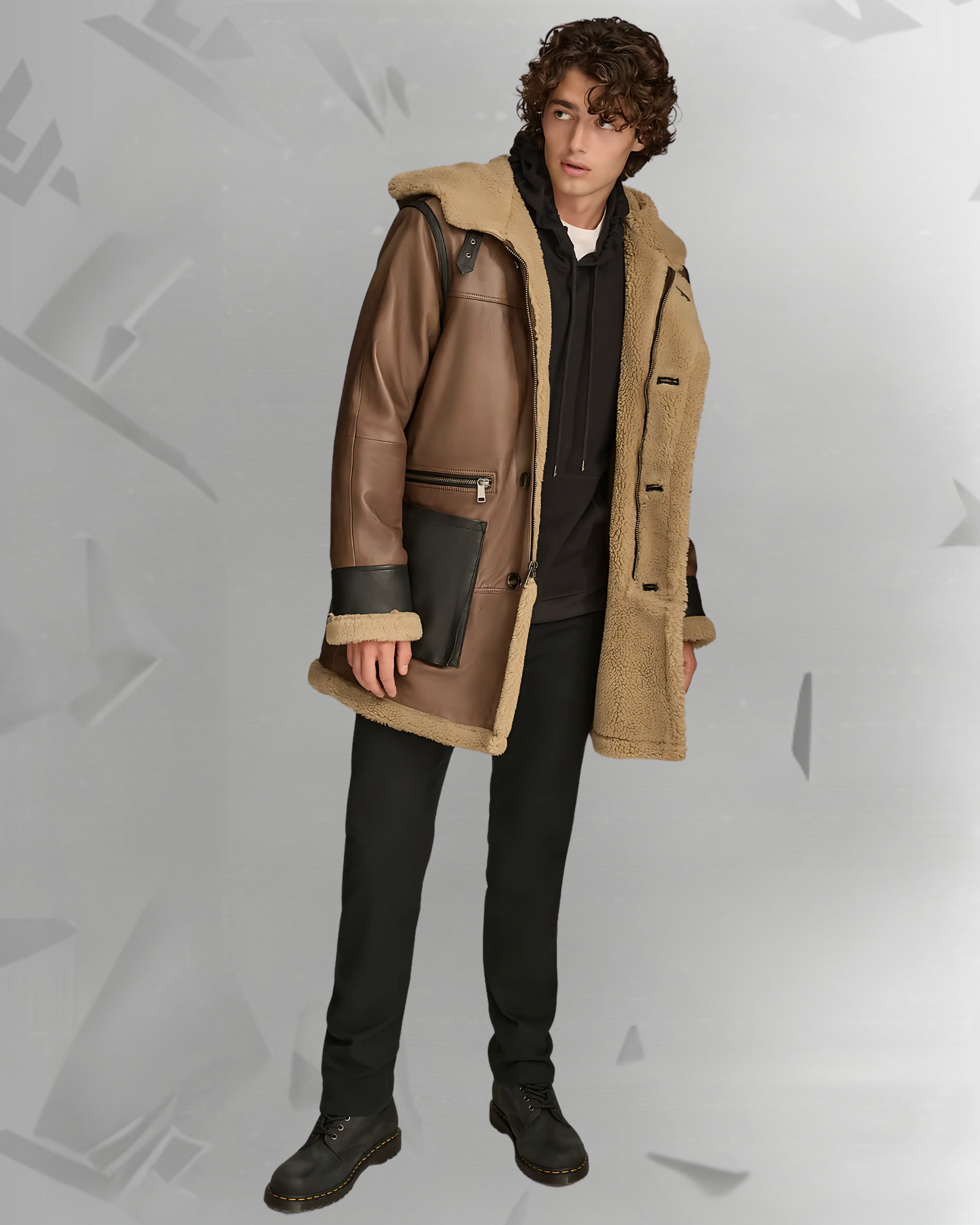 Logan Faux Shearling Coat|