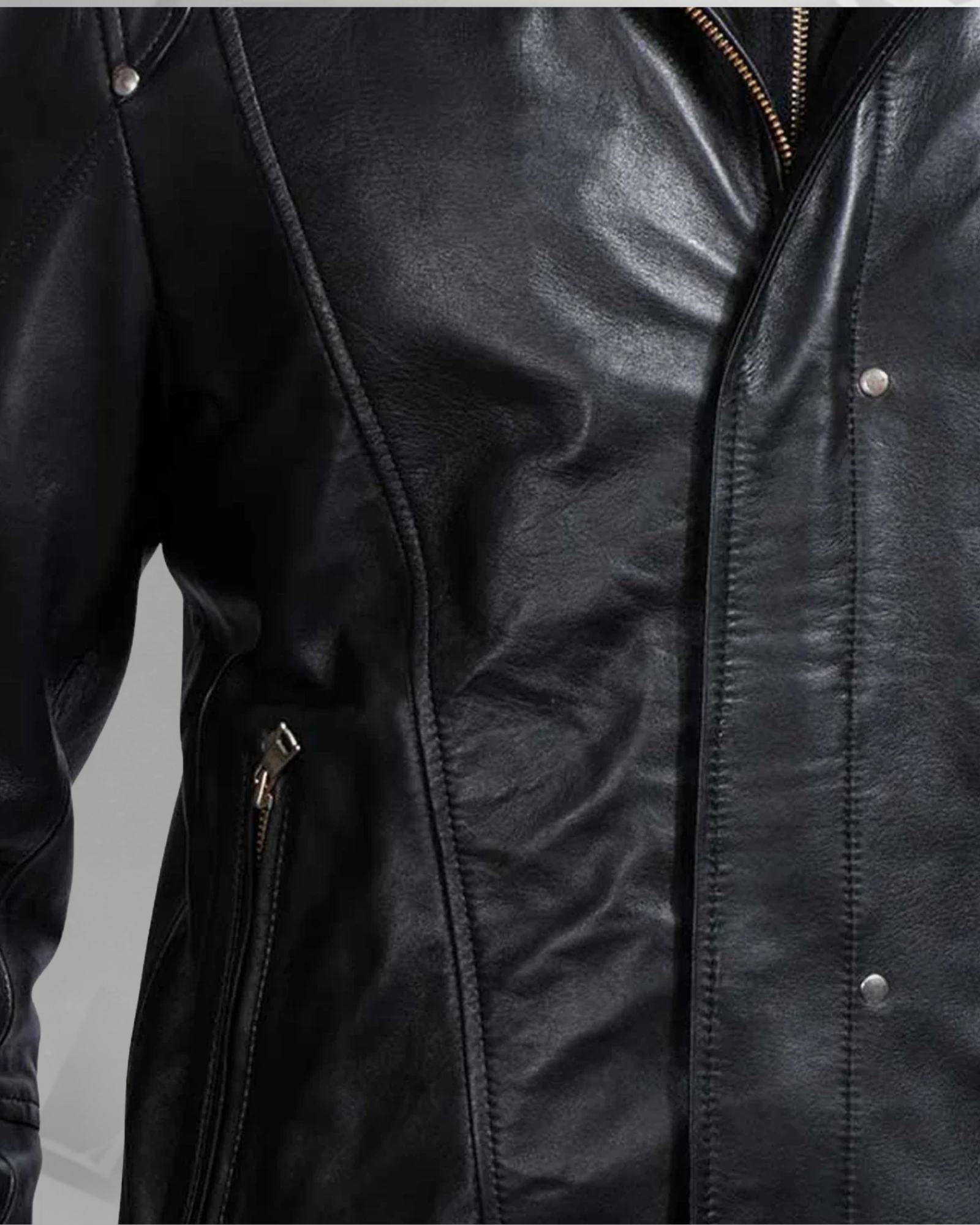 Highschool Black Hooded Leather Jacket|