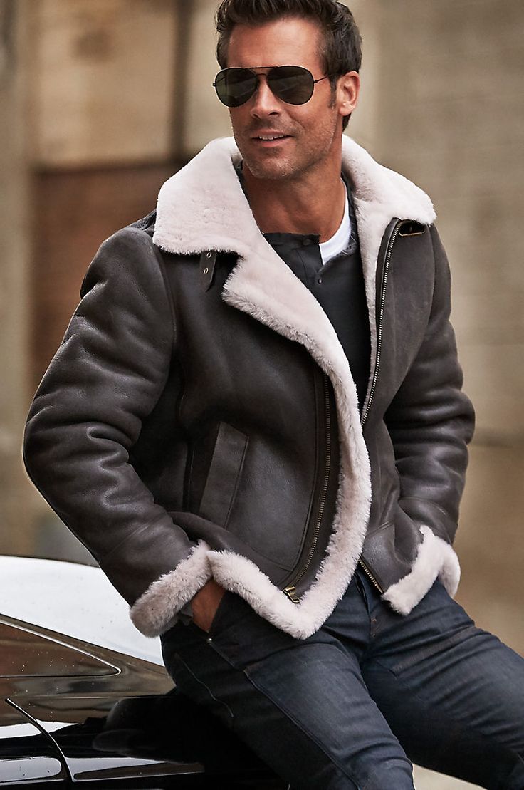 Men’s shearling coat