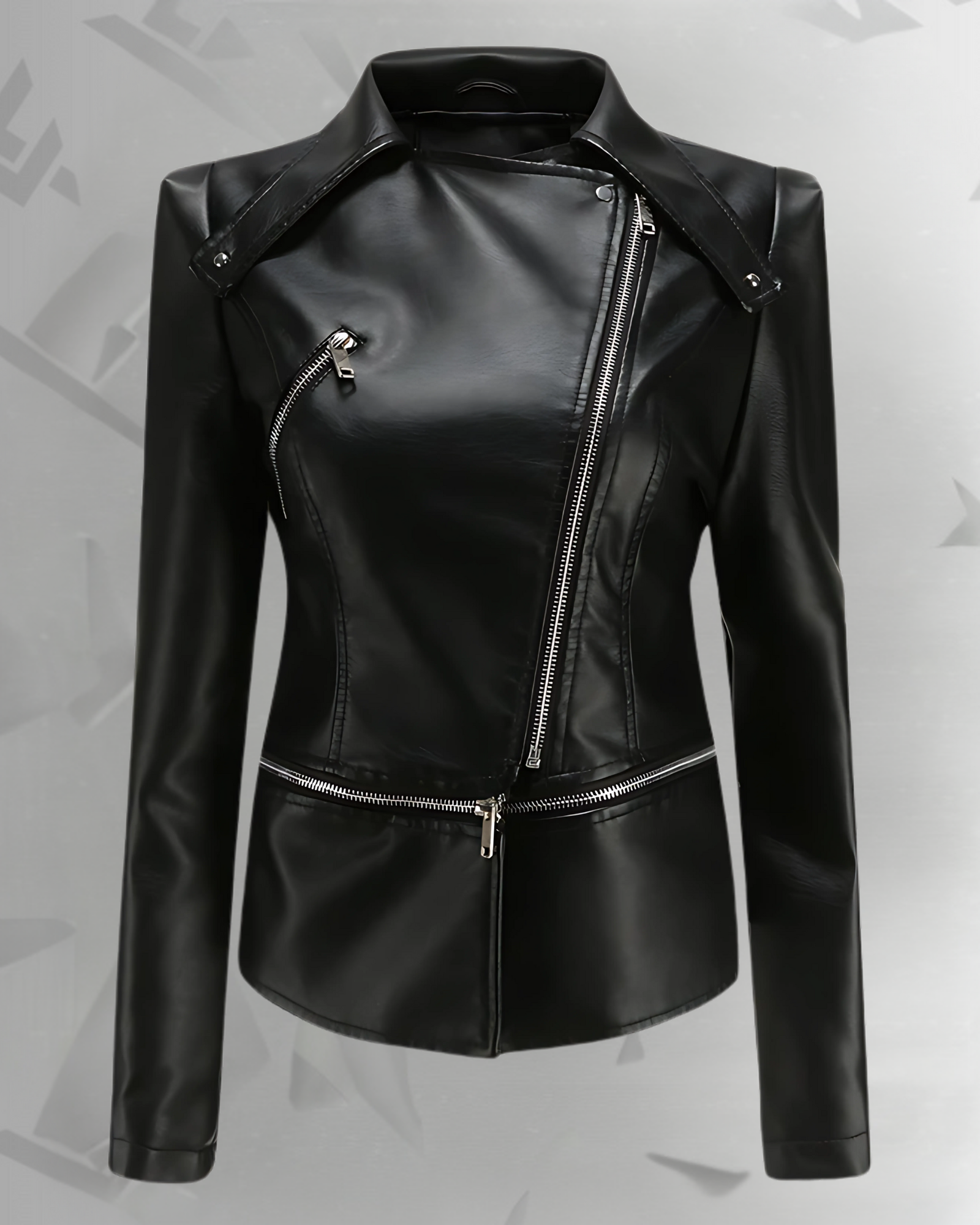 Designer Motorcycle Slim Fit Coat