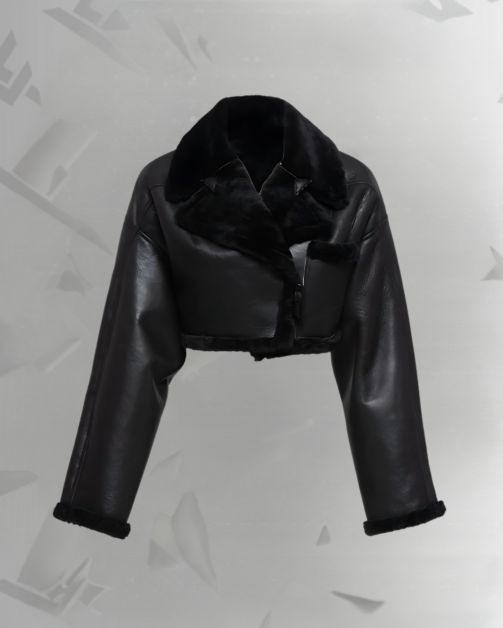 Valentina Women’s Black B3 Aviator Shearling Flight Jacket