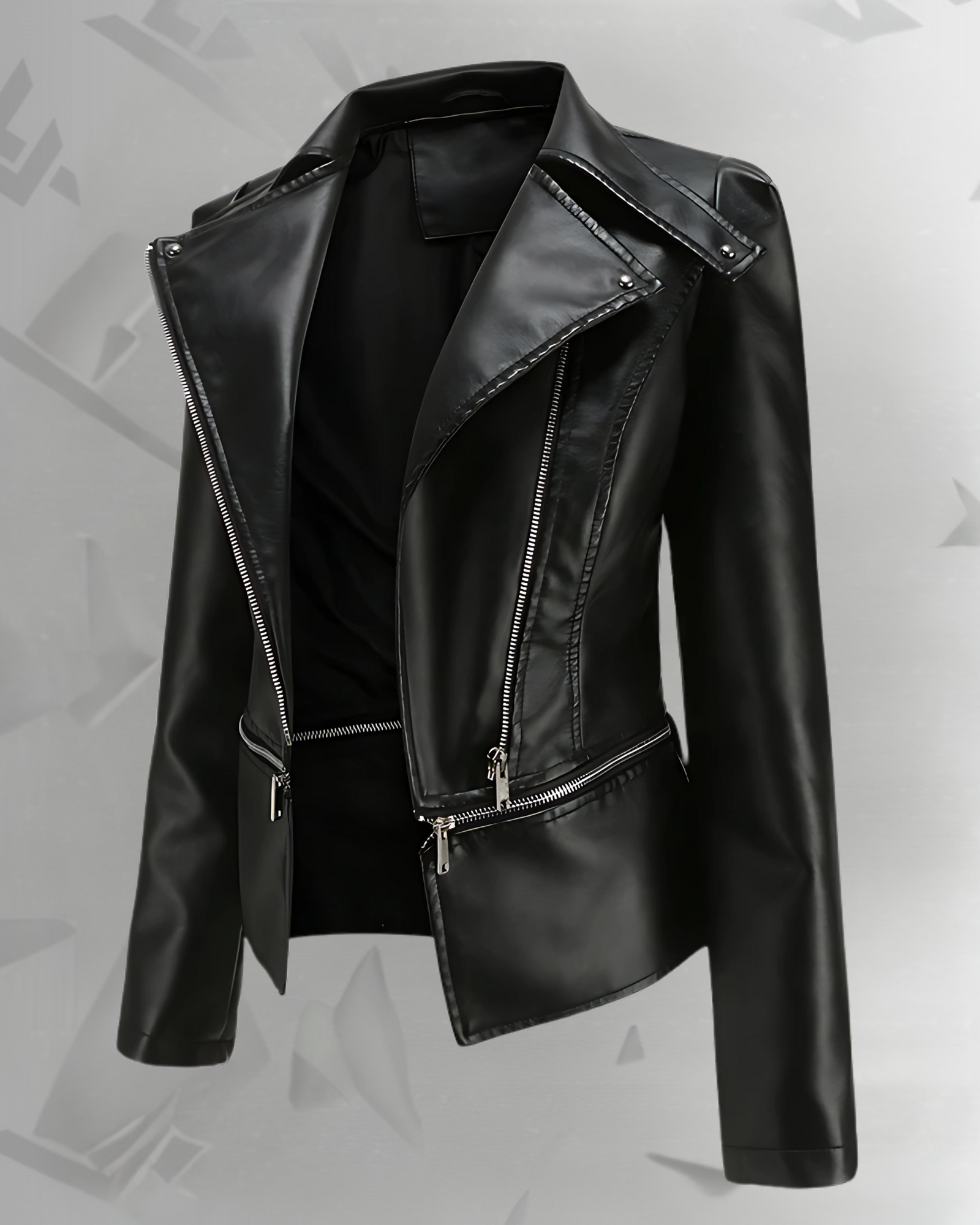 Designer Motorcycle Slim Fit Coat|