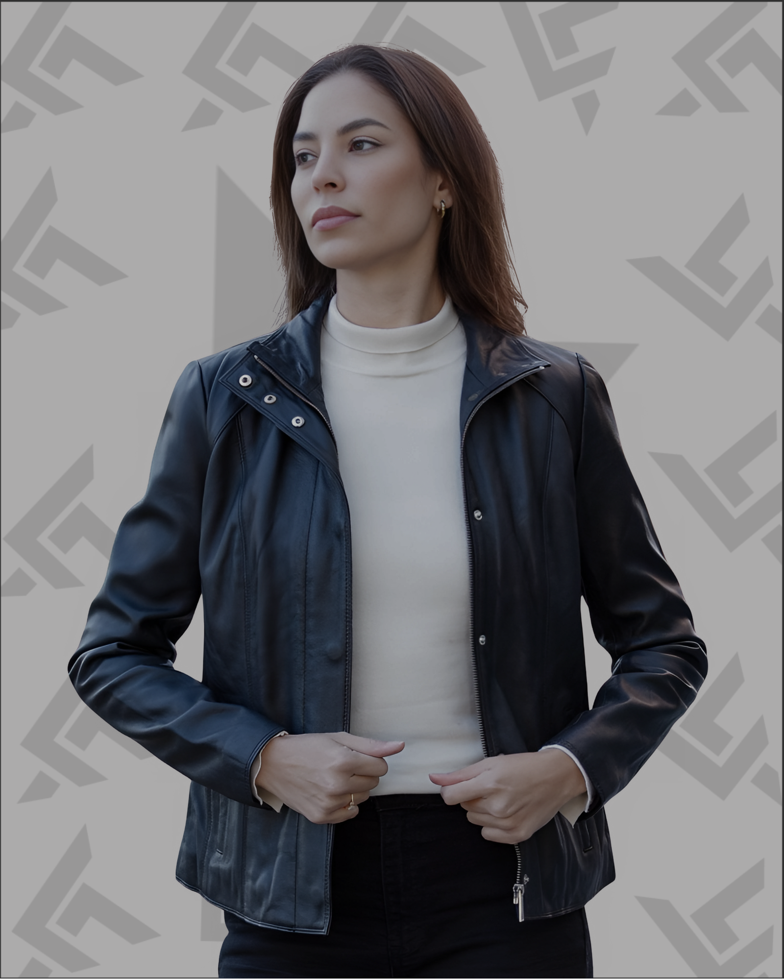 Juliet Black Genuine Leather Jacket for Women | Ashwood