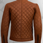 Men’s Casual Brown Designer Style Leather Jacket|