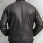 Lined Leather Bomber|