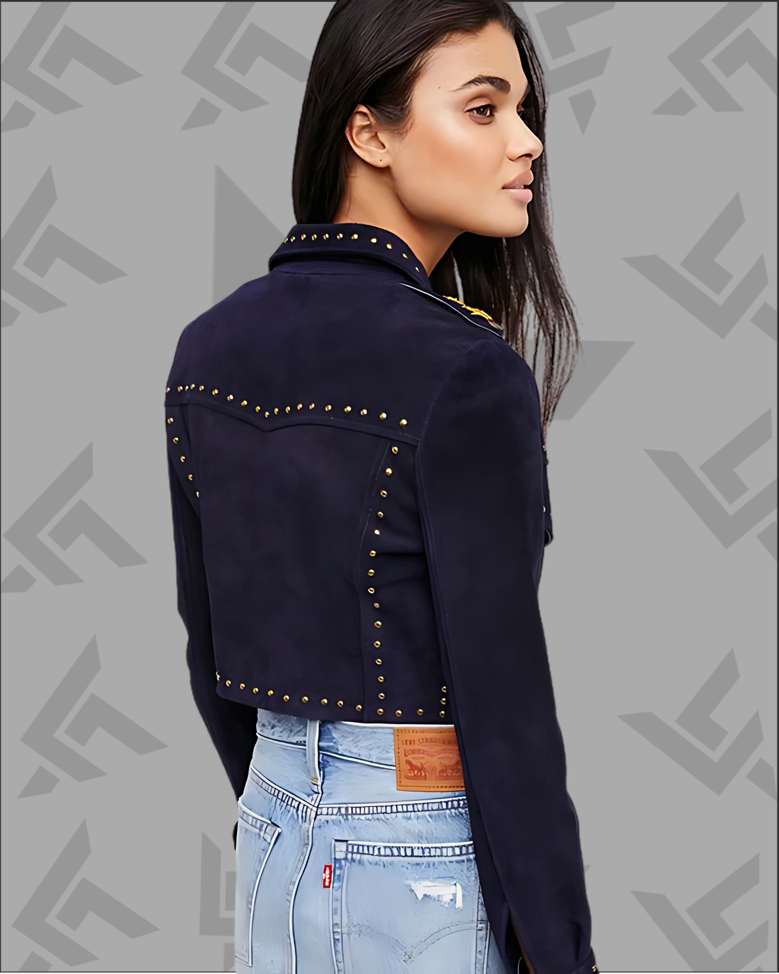 Scarlett Black Biker Leather Jacket for Women|