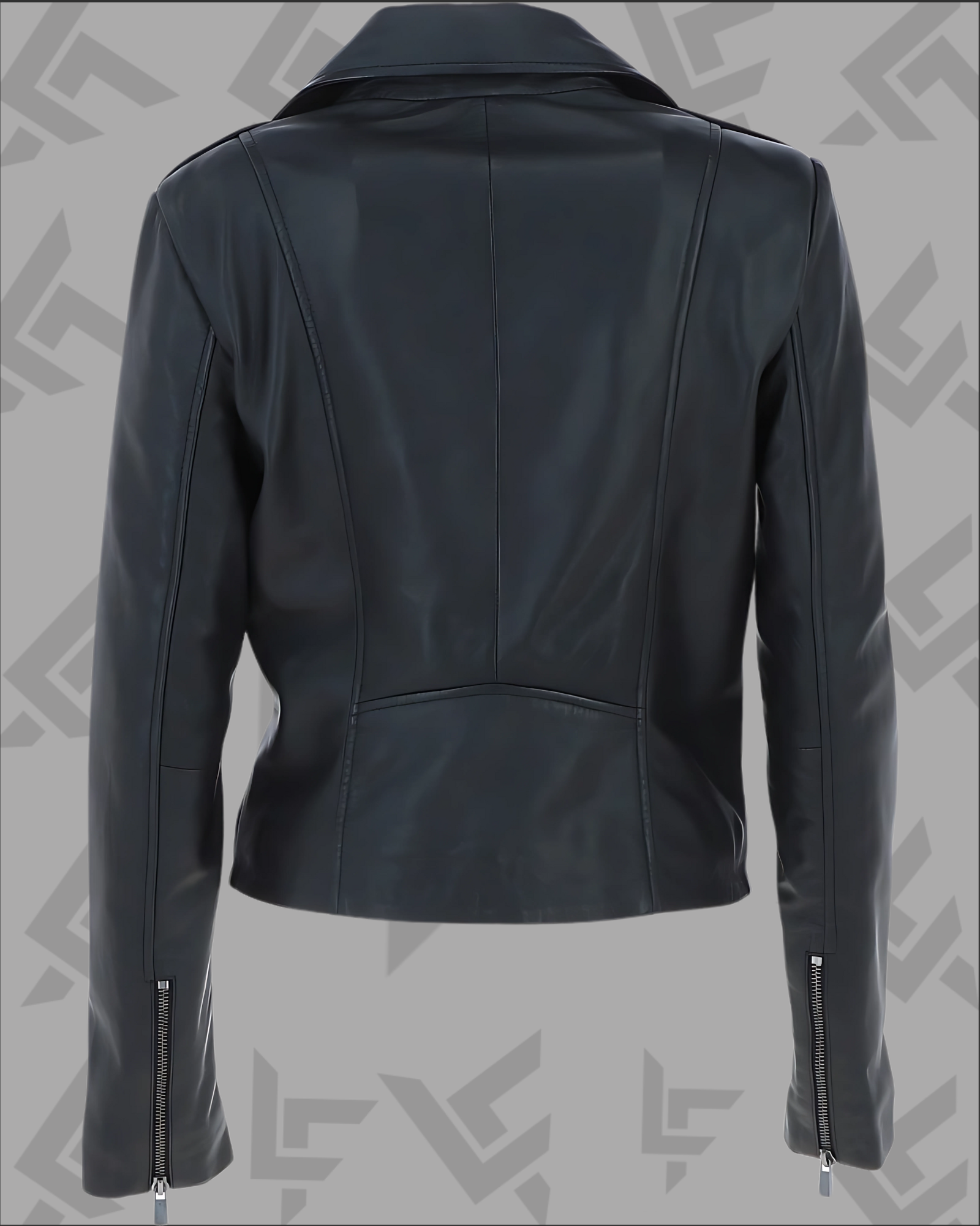 Ashwood Black Leather Ladies Biker Jacket | Exquisite Fit|