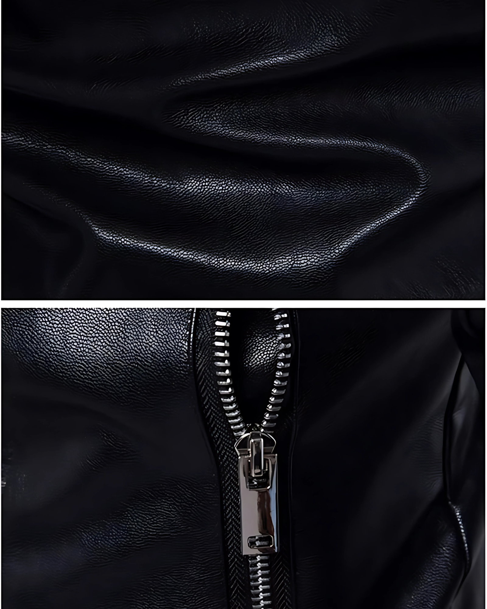 Slim Men Leather Jacket Multi-Zipper Design|