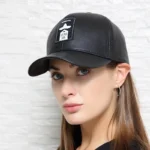 Stylish Soft Novelty Leather Casual Cap|