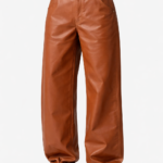 Luxury shearling leather outfit set